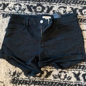 H&M Black denim shorts